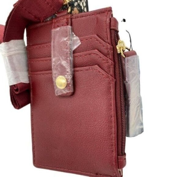 INC International Concepts Womens Ashlii Lanyard Snakeskin Wallet Phone Wristlet - Picture 7 of 9